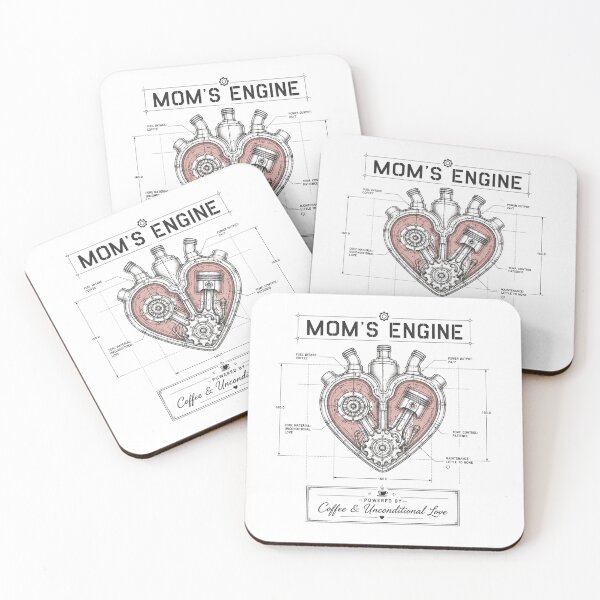 Item preview, Mom's Engine: The Schematic of Unconditional Love designed and sold by GrafikLabbo.