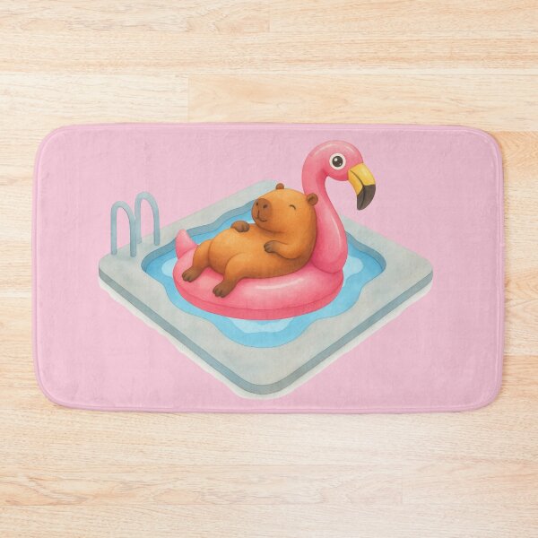 Item preview, Poolside Capybara Floatie designed and sold by Ivy-Triggs.