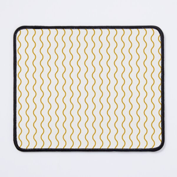 Item preview, White And Mustard Waves Pattern designed and sold by pattern-archive.