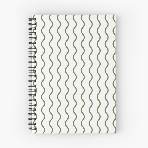 Item preview, White And Olive Waves Pattern designed and sold by pattern-archive.