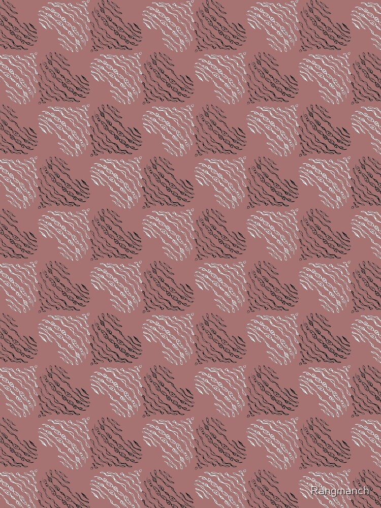 Thumbnail 5 of 5, A-Line Dress, Minimal Abstract Wave Pattern designed and sold by Rangmanch.