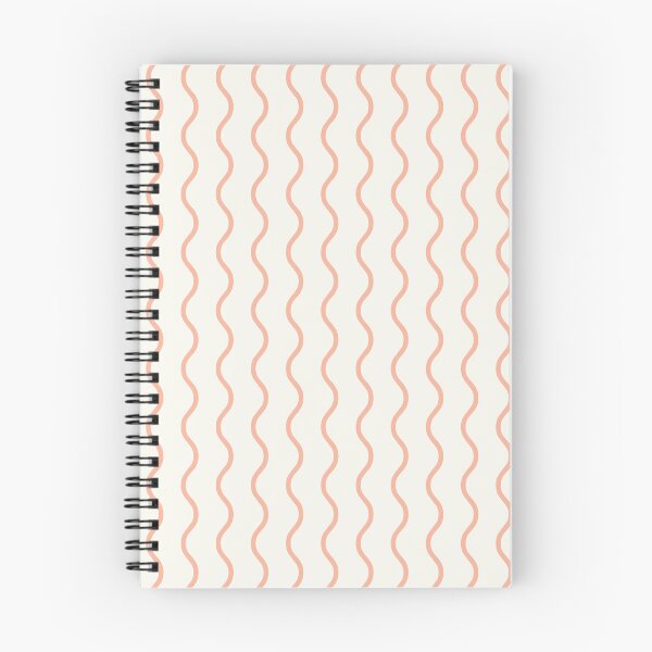Item preview, White And Peach Waves Pattern designed and sold by pattern-archive.