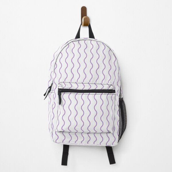 Item preview, White And Purple Waves Pattern designed and sold by pattern-archive.