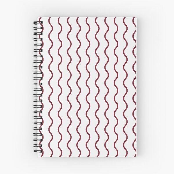 Item preview, White And Pastel Red Waves Pattern designed and sold by pattern-archive.