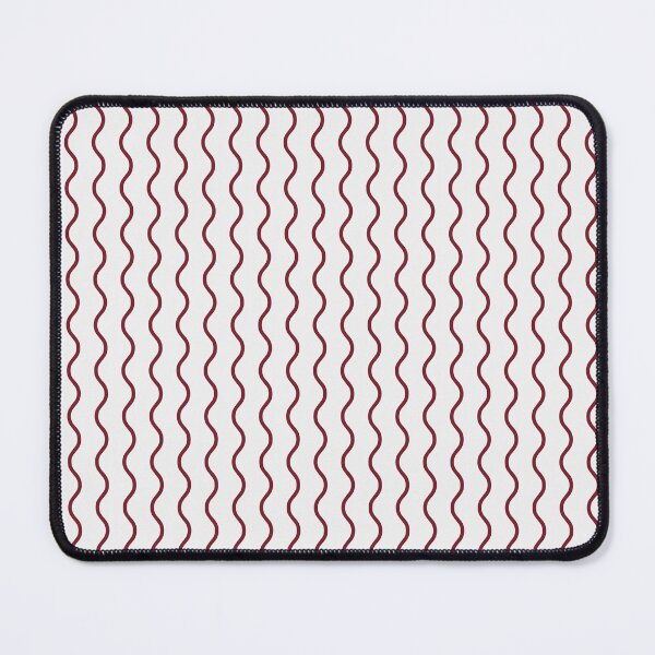Item preview, White And Pastel Red Waves Pattern designed and sold by pattern-archive.