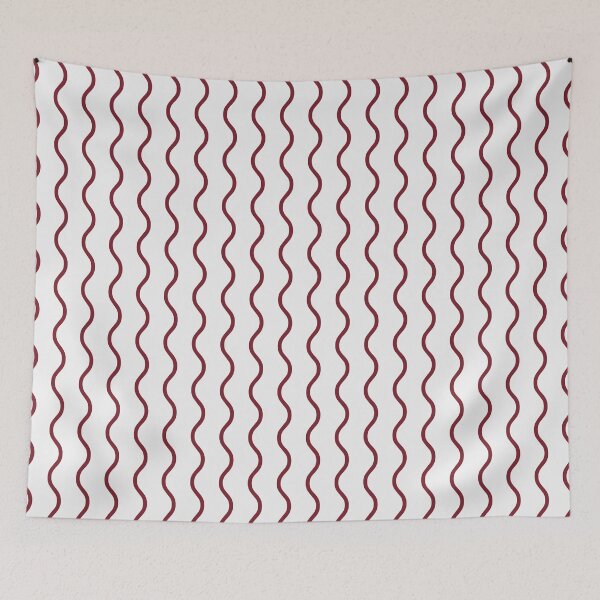 Item preview, White And Pastel Red Waves Pattern designed and sold by pattern-archive.