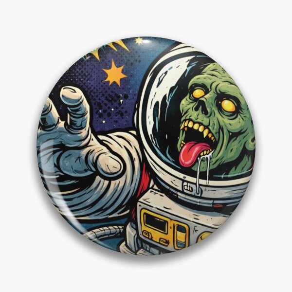 Item preview, Zombie Astronaut Chasing Cosmic Brains designed and sold by ArtificialAce.