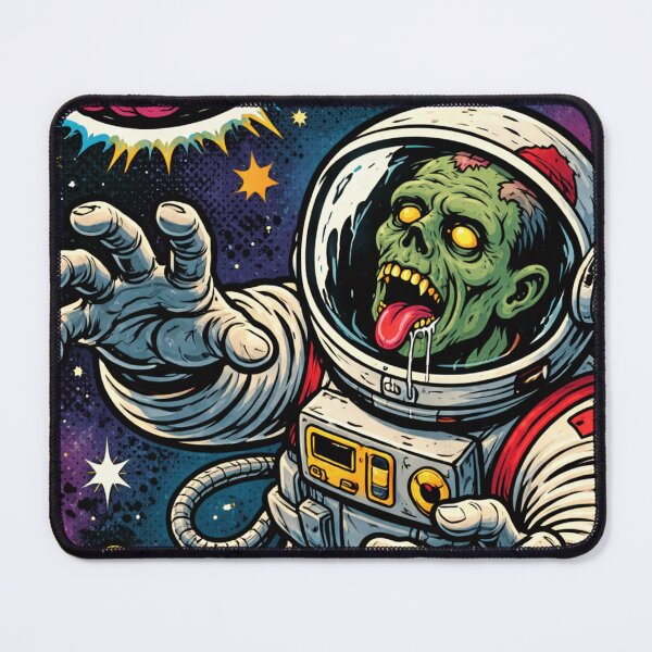 Item preview, Zombie Astronaut Chasing Cosmic Brains designed and sold by ArtificialAce.