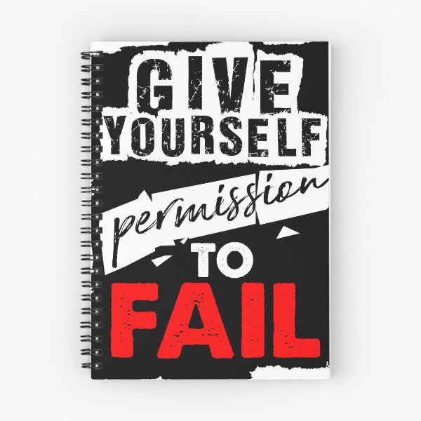 Item preview, Give yourself permission to fail designed and sold by IndieLouPrints.