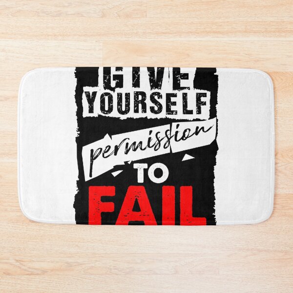 Item preview, Give yourself permission to fail designed and sold by IndieLouPrints.