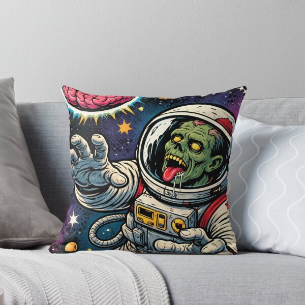Item preview, Zombie Astronaut Chasing Cosmic Brains designed and sold by ArtificialAce.