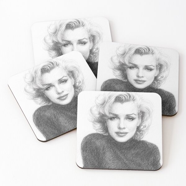 Item preview, Black and White Vintage Glamour Pencil Portrait Print | Classic Hollywood Inspired Wall Art | Timeless Cinematic Sketch Illustration designed and sold by Leon Woods Pencil Art.