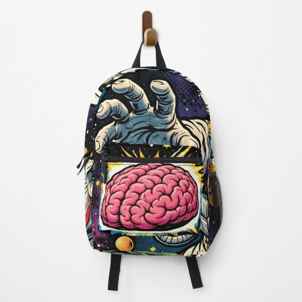 Item preview, Zombie Astronaut Chasing Cosmic Brains designed and sold by ArtificialAce.