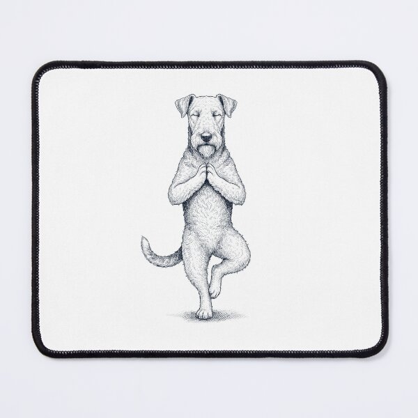 Item preview, Vintage Airedale Terrier Yoga Tree Pose Dog Mom Lover designed and sold by TerryConnells.