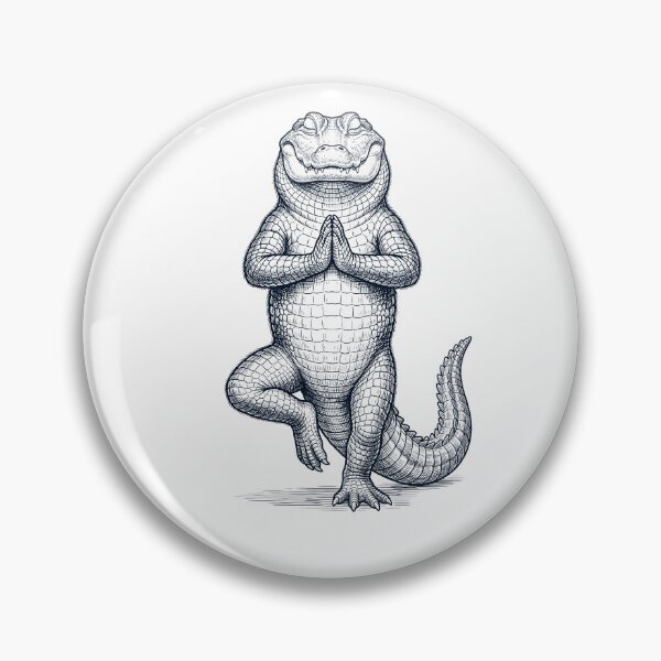 Item preview, Vintage Alligator Yoga Tree Pose Animal Lover designed and sold by TerryConnells.
