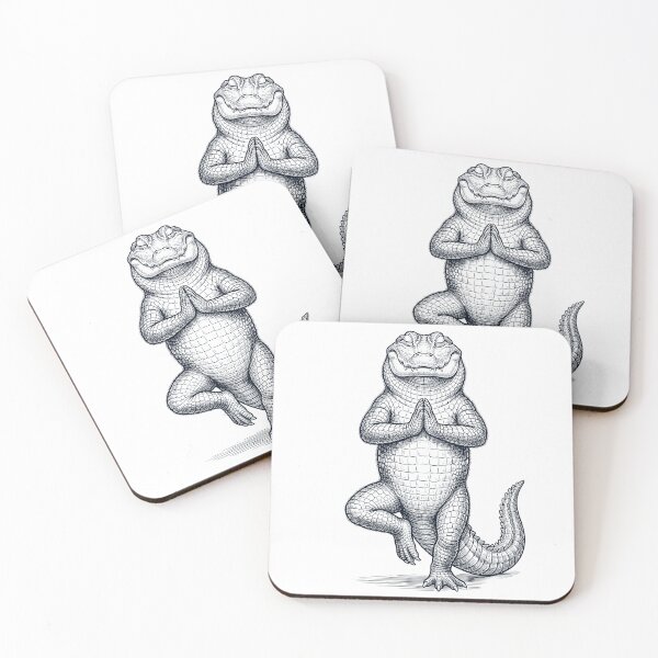 Item preview, Vintage Alligator Yoga Tree Pose Animal Lover designed and sold by TerryConnells.