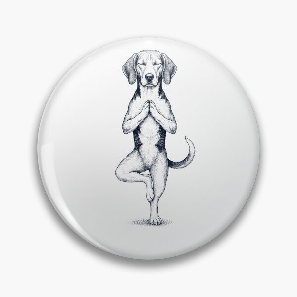 Item preview, Vintage American Foxhound Yoga Tree Pose Dog Mom Lover designed and sold by TerryConnells.