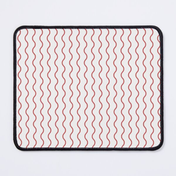 Item preview, White And Red Waves Pattern designed and sold by pattern-archive.