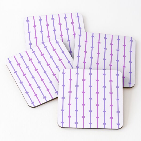 Item preview, Medium purple, medium orchid & magnolia stripes designed and sold by Mint + Midnight.