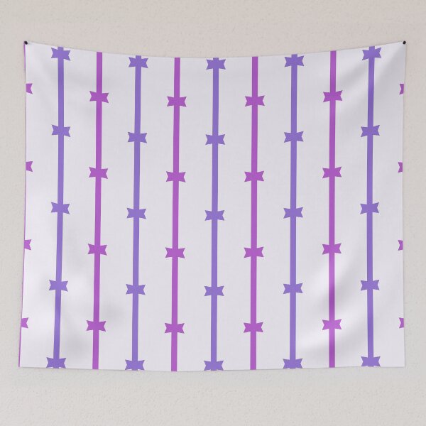 Item preview, Medium purple, medium orchid & magnolia stripes designed and sold by Mint + Midnight.