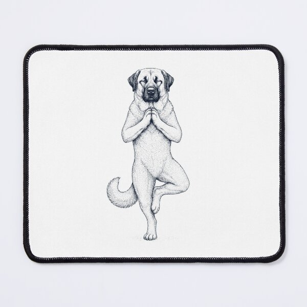 Item preview, Vintage Anatolian Shepherd Dog Yoga Tree Pose Dog Mom Lover designed and sold by TerryConnells.
