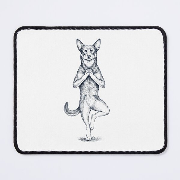 Item preview, Vintage Australian Kelpie Yoga Tree Pose Dog Mom Lover designed and sold by TerryConnells.