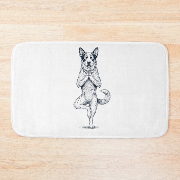 Artikelvorschau, Vintage Australian Cattle Dog Yoga Baumpose Hundemama-Liebhaber entworfen und verkauft von TerryConnells.