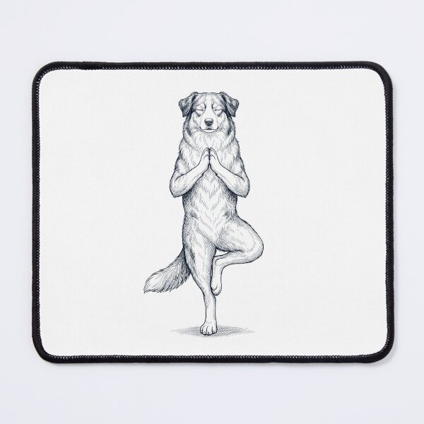 Item preview, Vintage Australian Shepherd Yoga Tree Pose Dog Mom Lover designed and sold by TerryConnells.