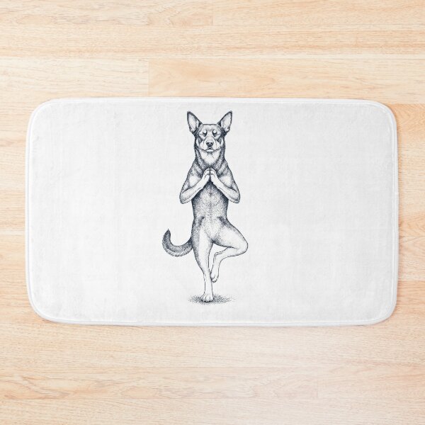 Item preview, Vintage Australian Kelpie Yoga Tree Pose Dog Mom Lover designed and sold by TerryConnells.