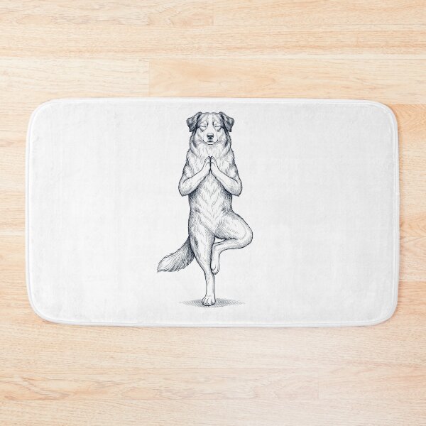 Item preview, Vintage Australian Shepherd Yoga Tree Pose Dog Mom Lover designed and sold by TerryConnells.