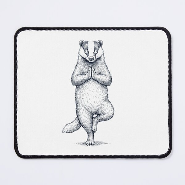 Item preview, Vintage Badger Yoga Tree Pose Animal Lover designed and sold by TerryConnells.