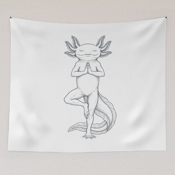 Item preview, Vintage Axolotl Yoga Tree Pose Animal Lover designed and sold by TerryConnells.