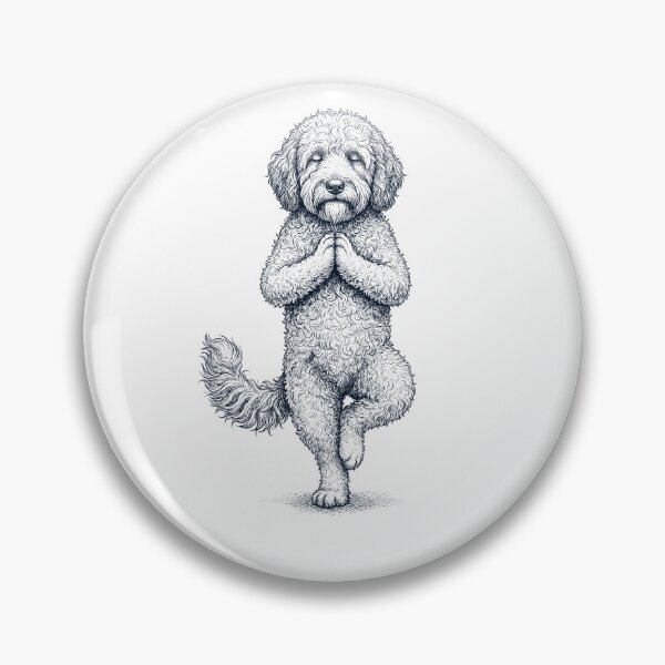 Item preview, Vintage Barbet Yoga Tree Pose Dog Mom Lover designed and sold by TerryConnells.