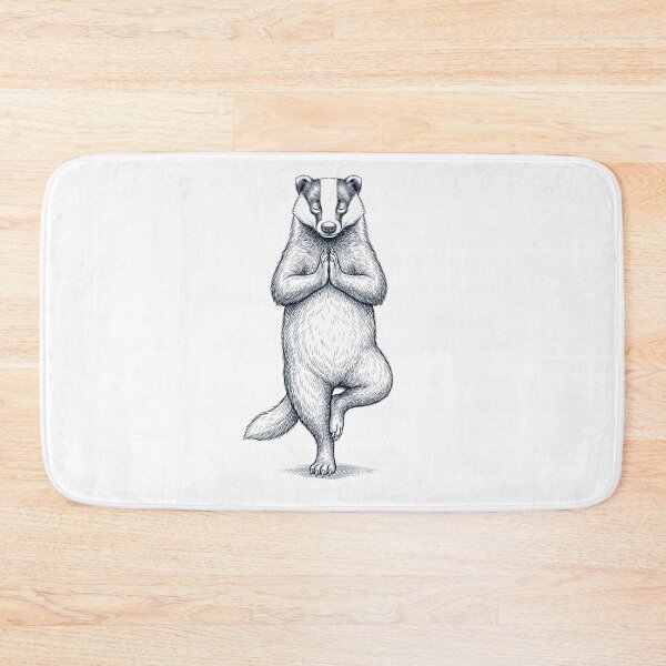 Item preview, Vintage Badger Yoga Tree Pose Animal Lover designed and sold by TerryConnells.
