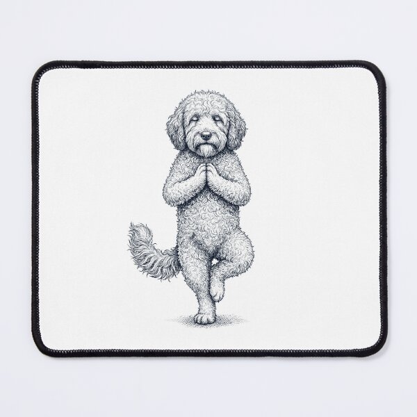 Item preview, Vintage Barbet Yoga Tree Pose Dog Mom Lover designed and sold by TerryConnells.