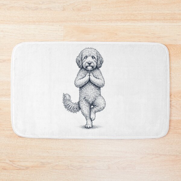 Item preview, Vintage Barbet Yoga Tree Pose Dog Mom Lover designed and sold by TerryConnells.