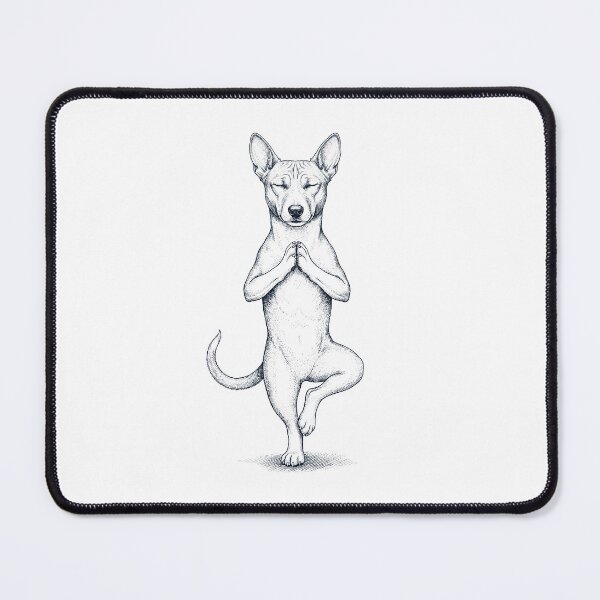 Item preview, Vintage Basenji Yoga Tree Pose Dog Mom Lover designed and sold by TerryConnells.
