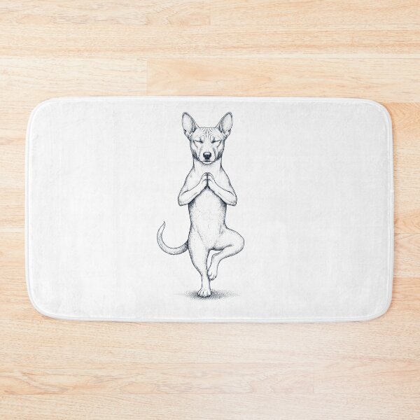 Item preview, Vintage Basenji Yoga Tree Pose Dog Mom Lover designed and sold by TerryConnells.