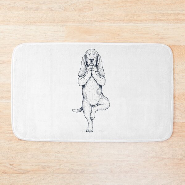 Item preview, Vintage Basset Hound Yoga Tree Pose Dog Mom Lover designed and sold by TerryConnells.