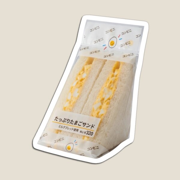 Item preview, Tamago Sando - Japanese Convenience Store Egg Sandwich designed and sold by SaoriJapanBy.