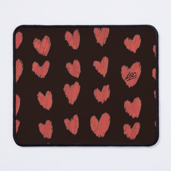 Item preview, Lucky Coral Pink Heart Pattern designed and sold by Lucky Sock Club.
