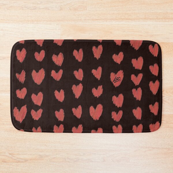 Item preview, Lucky Coral Pink Heart Pattern designed and sold by Lucky Sock Club.