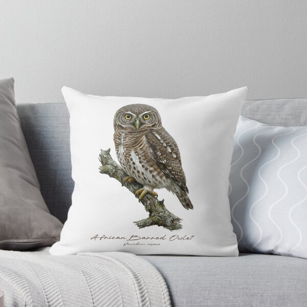 Item preview, African Barred Owlet on Rustic Branch designed and sold by Takeda-art.
