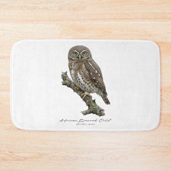 Item preview, African Barred Owlet on Rustic Branch designed and sold by Takeda-art.