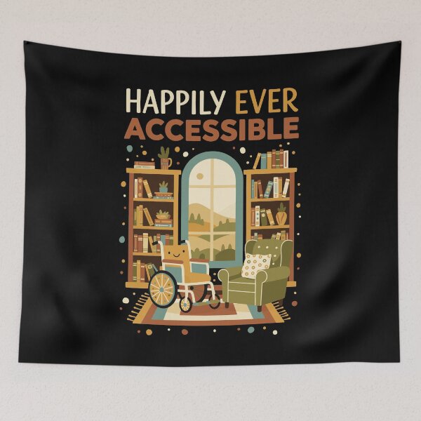 Item preview, Disability Awareness Happily Ever Accessible Pride designed and sold by LuminOrb.