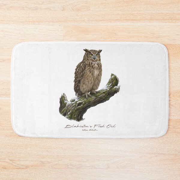 Item preview, Blakiston's Fish Owl on Snowy Tree designed and sold by Takeda-art.