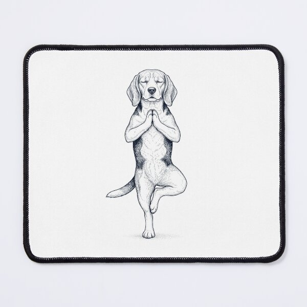 Item preview, Vintage Beagle Yoga Tree Pose Dog Mom Lover designed and sold by TerryConnells.