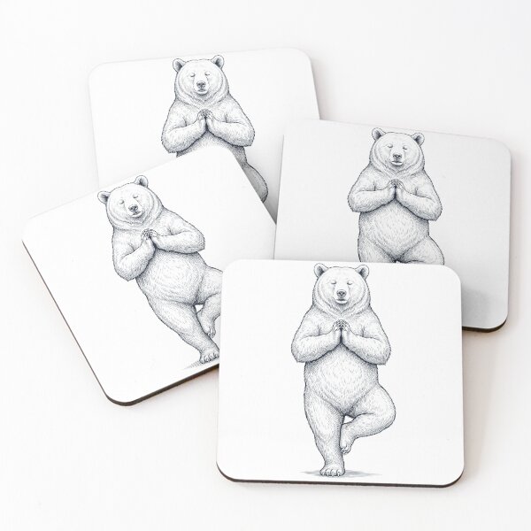Item preview, Vintage Bear Yoga Tree Pose Animal Lover designed and sold by TerryConnells.