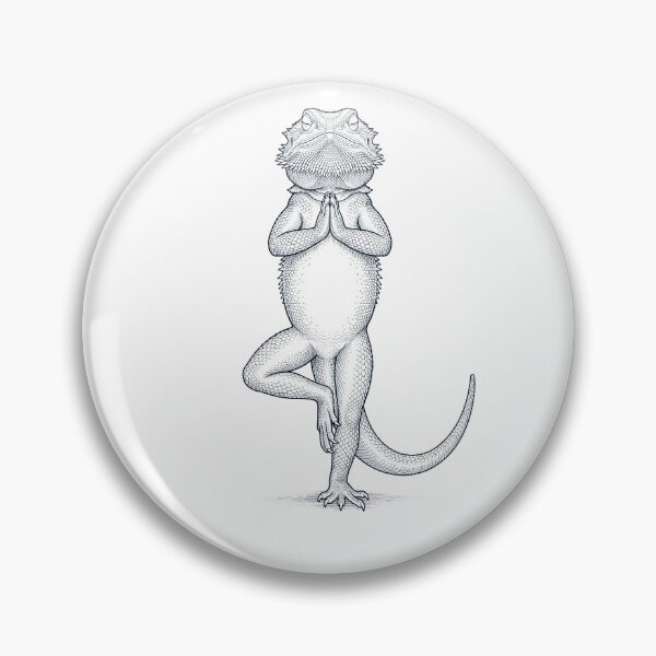 Item preview, Vintage Bearded Dragon Yoga Tree Pose Animal Lover designed and sold by TerryConnells.