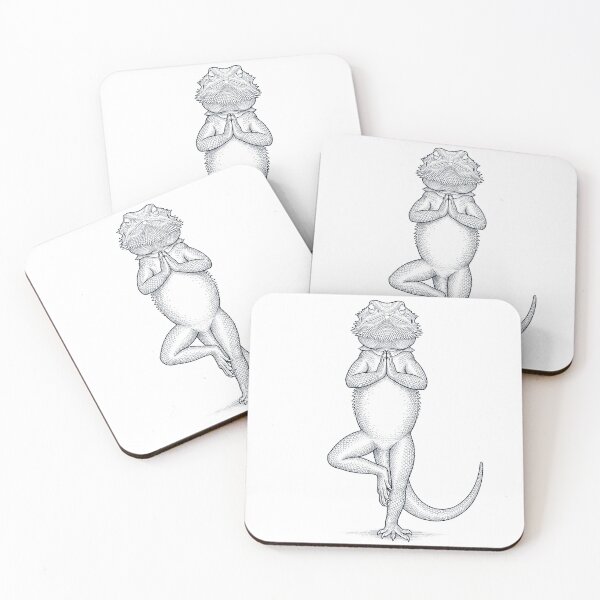 Item preview, Vintage Bearded Dragon Yoga Tree Pose Animal Lover designed and sold by TerryConnells.